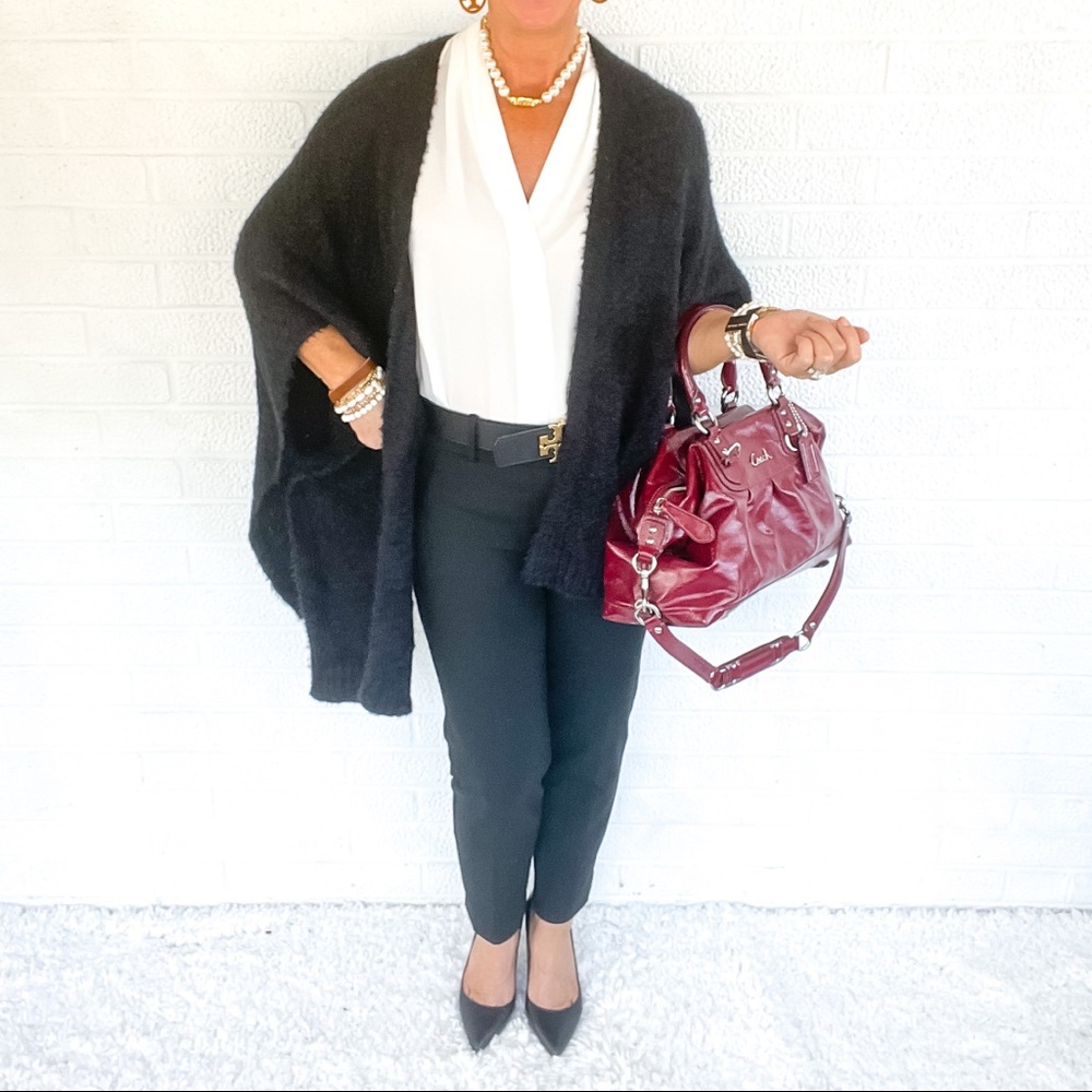 LOFT Black Cardigan Sweater